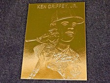 Ken Griffey, Jr. ~ 22k Gold Foil Baseball Card, 1996, Plastic Holder, w/Serial#