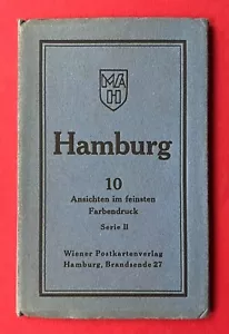 Leporello Album mit 10 x AK HAMBURG Stadtansichten mit Elbtunnel ( 148295 - Bild 1 von 5