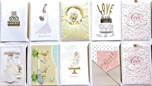 10 Lot Hallmark Signature WEDDING Premium Cards Assortment (9 Designs) - Picture 1 of 2