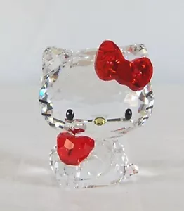 Figura Swarovski Hello Kitty Cristal Manzana Rojo Sanrio 2011 Nueva en Caja 1096878 - Imagen 1 de 9