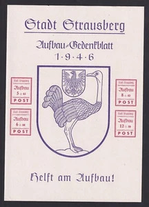 Lokalausgabe Strausberg Wappen-Block Mi.Nr. Bl. 3 o. Gummi wie ausgegeben (1165) - Picture 1 of 2