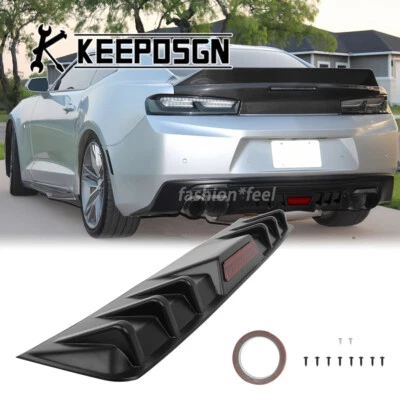 For Audi A4 S4 RS4 Rear Bumper Diffuser Splitter w/ Reflective Strip Tail Light - Image 1 of 4