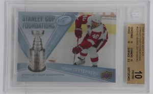 2008-09 Upper Deck Ice Stanley Cup Foundations Henrik Zetterberg 🔥 Beckett 10 