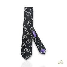 Ralph Lauren Purple Label Circles Print Silk Tie