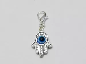 Bracciale catena 25 EVILEYE Hamsa clip a mano con ciondolo adatto - Foto 1 di 3