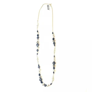 ALEXIS BITTAR Pearl Beaded Statement Necklace Black Silver Gold (MSRP $285) - Picture 1 of 6
