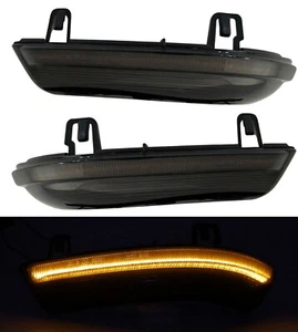 Rétroviseur DEL clignotant noir pour VW Golf 6 VI 5 6 Plus Jetta Skoda Superb Smoke - Photo 1/3