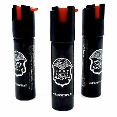 Police Magnum OC-17 Top Safety Pepper Sprayer, 0.75 oz - Pack of 3