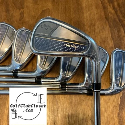 Совершенно новый набор айронов Callaway Paradym / 4-PW стальные стержни стандартной гибкости - Изображение 1 из 4