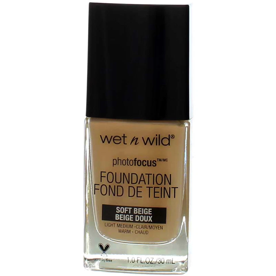 Wet N Wild Photofocus Foundation Soft Beige 365c 1 FL Oz