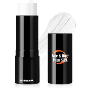 Clown White Face Paint Stick, Tragbarer Auge Schwarz Stick für Sport, Vollflächig - Bild 1 von 7