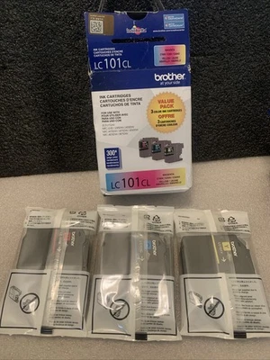Brother LC101CL Ink Cartridge (Magenta/Cyan/Yellow) Opened New Package 9/24 - Image 1 of 4