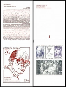 H419 Schweden 1991 Scott #1906 a postfrisch Briefmarkenheftchen Czeslaw... - Picture 1 of 3