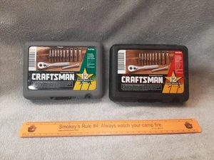NOS SEARS Craftsman 12pc SAE Metric 1/4" Dr. Socket Ratchet Sets 34781 34782 USA - Bild 1 von 9