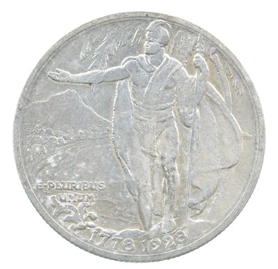 1928 Captain Cook Commemorative Half Dollar Hawaiian *0194 - Image 1 of 3