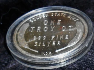 1 TROY OZ .999 PURE SILVER LINCOLN WHEAT CENT 1909s vdb BULLION  1 troy ounce - Picture 1 of 5
