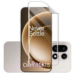 3Pcs Protective Films For OnePlus 15,Ultra Thin Flexible TPU,Scratch-resistant - Picture 1 of 8
