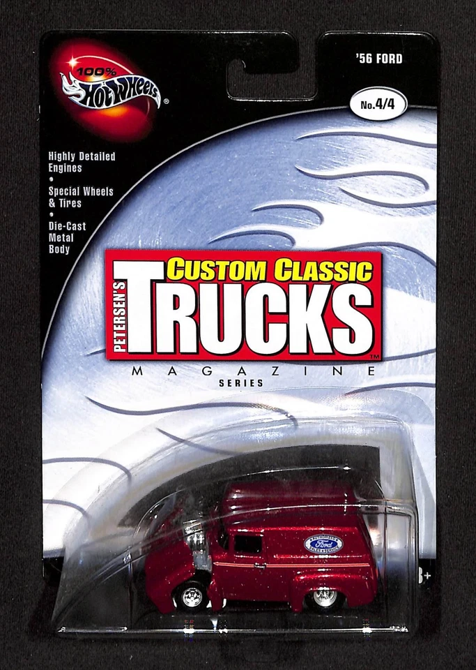 Ford 56 rojo 100 % Hot Wheels Petersen's Custom Classic Trucks Magazine 2002 4/4 Foto 1 de 1