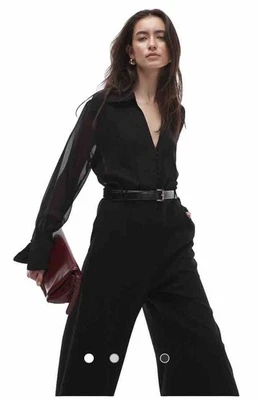 Mono Mango Cinturón Manga Larga en Negro, Talla XL, Nuevo Foto 1 de 4