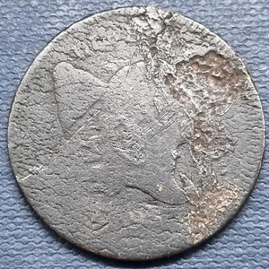 1795 Flowing Hair Liberty Cap Half Cent 1/2c Circulated Details #67244 - Picture 1 of 2