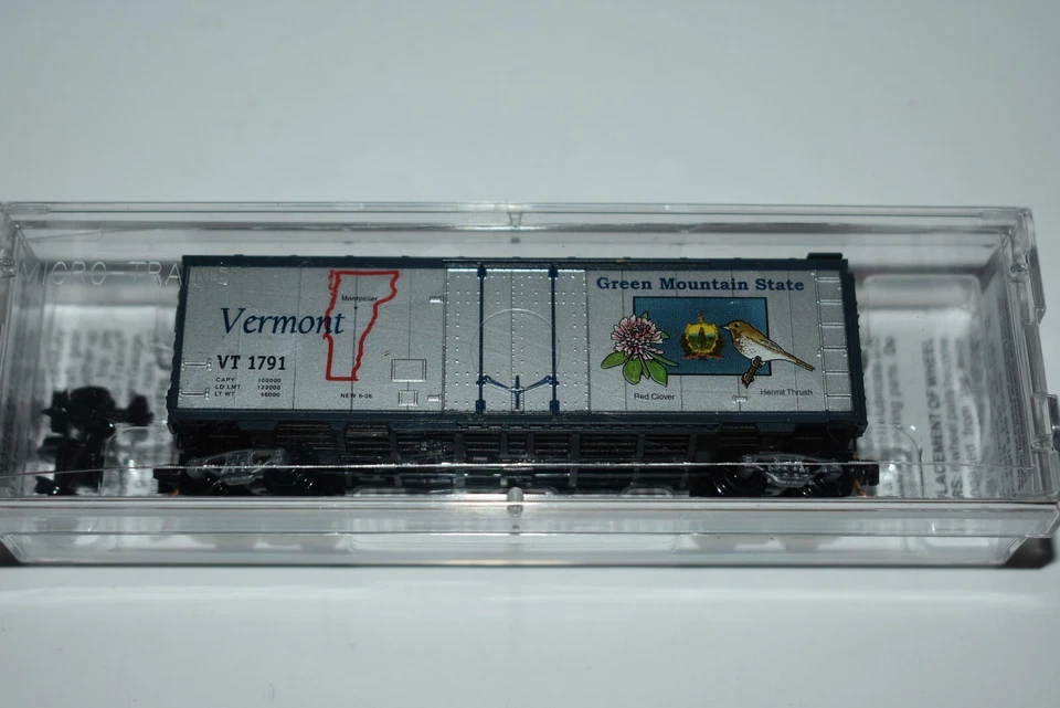 N Scale MTL 02100402 Vermont State Car 40' Std. Plug Door Boxcar 1791  K9474 - Image 1 of 1