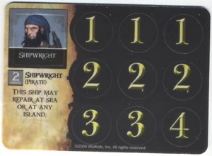 Pirates of the Spanish Main T-026 SHIPWRIGHT Unpunched CSG Free Shipping - Picture 1 of 1