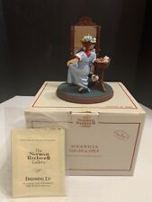 1992 Norman Rockwell Sugar and Spice Collection Dressing Up Figurine w/COA & Box