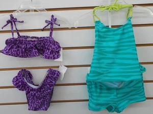 Traje de baño para bebés/niños pequeños/niñas surtido 2 piezas tallas 12/18M 18/24M, 2T y 5 - Imagen 1 de 13