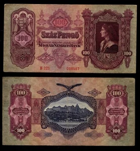 Ungarn 100 Szaz Pengo Banknote Forint König Königspalast Budapest 1930 - Bild 1 von 1