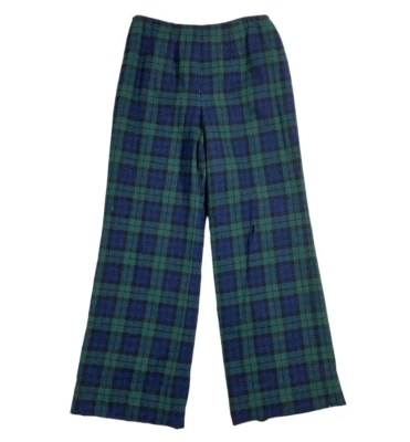 Pantalones Palazzo Pendleton Vintage Años 70 Pierna Ancha Cintura Alta Fluidos Retro Talla S/M Foto 1 de 4