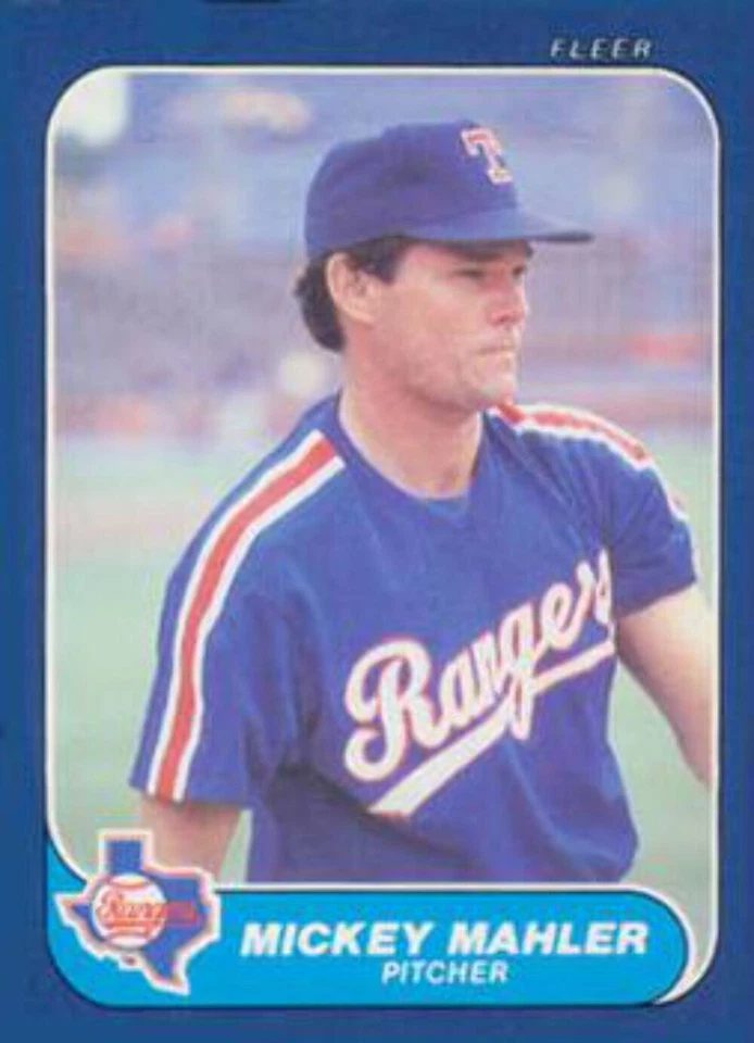 #U-70 Mickey Mahler - Texas Rangers - 1986 Fleer Update Baseball - Image 1 of 1