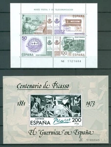 ESPAÑA 1981 - EDIFIL 2631-2641** - 2 HB. PICASSO/MUSEO POSTAL - MNH - Foto 1 di 3