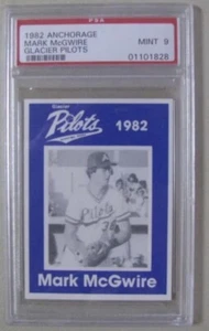 1982 ANCHORAGE GLACIER PILOTS MARK McGWIRE PSA 9 (DEAD CENTERED) - Bild 1 von 2