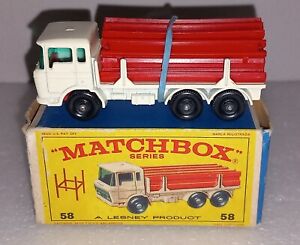 Matchbox Lesney 58 DAF Girder Truck BPW 1968 VG+ NM & E Type Box