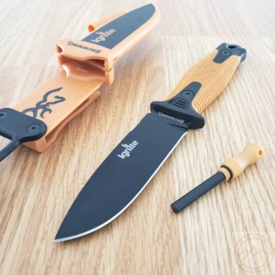 Browning Ignite 2 Fixed Knife 4" 7Cr17MoV Steel Blade Polymer/Rubber Handle - Image 1 of 4
