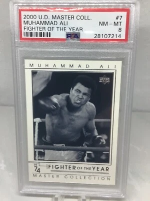 2000 Upper Deck Master Collection #7 Muhammad Ali PSA 8 (14 in all grades) - Image 1 of 2