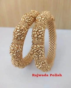 Indisch Schmuck Rajwadi Politur Armreif Bollywood Ethnisch Elefant Stil Armreif - Bild 1 von 4