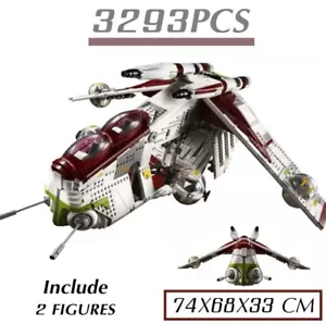 Star Wars Brick Republic Gunship RIESIGES MOC mit Minifiguren 75309 Typ 3293 Teile NEU - Bild 1 von 12