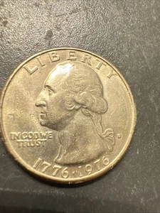 1776-1976 D US Bicentennial Quarter, Rare D Mint Mark Faded Error “In COD WE” - Picture 1 of 5