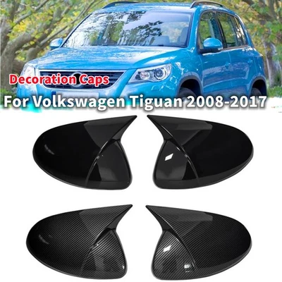 Tapas de cubierta de espejo retrovisor lateral ABS para Volkswagen Tiguan 2008-2017 2 piezas Foto 1 de 4