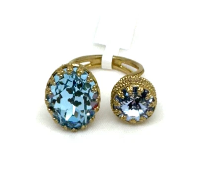 Precioso anillo de cristal Michal Negrin para mujer EE. UU. 7,5 #517# Foto 1 de 4