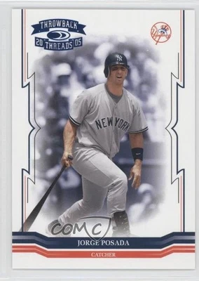 2005 Donruss Throwback Threads Blue Century Proof /150 Jorge Posada #20 - Image 1 of 2