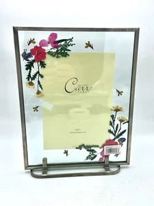 Carr Glass 5x7 Picture Frame Pressed Flowers   - Picture 1 of 8