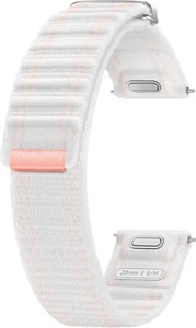 Samsung Galaxy Watch 7 6 5 Band Nylon Replacement Strap One Click S/M Pink White - Picture 1 of 3
