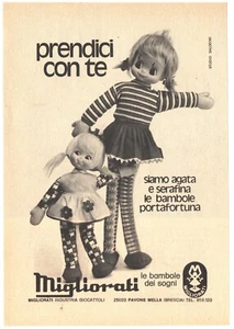 Bambole Agata Serafina Migliorati Pubblicità 1973 Italian Magazine Advertising - Foto 1 di 1