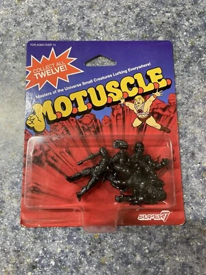 SDCC MOTUSCLE MUSCLE 男式(黑色变体)MOTU 宇宙大师 Super7 全新 — 第 1/2 张图片