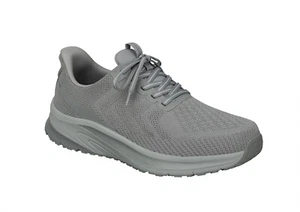 Zapatillas deportivas ORTHOFEET TILOS con cordones Hand-Free slip en gris claro 20025M - Imagen 1 de 2