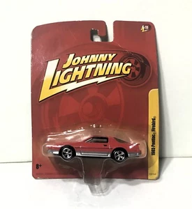 Johnny Lightning 1/64 1985 Pontiac Firebird Red & Silver New #11 of 12 - Picture 1 of 5