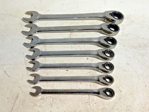 Blue Point 7pc SAE 15° Offset Ratcheting Box/Open End Set (3/8-3/4) - Picture 1 of 11