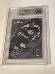 2002-03 ITG Be A Player Signature Series Dave Andreychuk #011 Auto BECKETT AUTH.